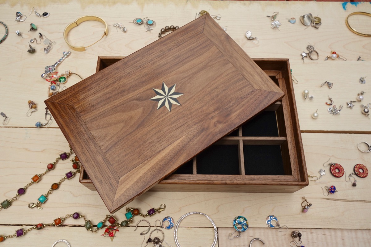 Small Walnut Jewelry Box